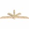 Ekena Millwork Davenport Rough Sawn Timber Gable Bracket, Douglas Fir, 108"W x 45"H x 6"D x 6"F, 10/12 Pitch GBW108X45X0606DAV00RDF - alternate 5